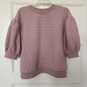 A new day Dusty Pink Quilted Top Shirt Boxy L Large